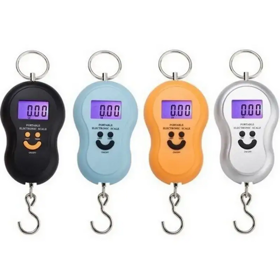 Електронні ваги до 50 кг Кантер, компактний і функціональний електронний кантер із термометром, цифрові ваги чорні | Зображення 7