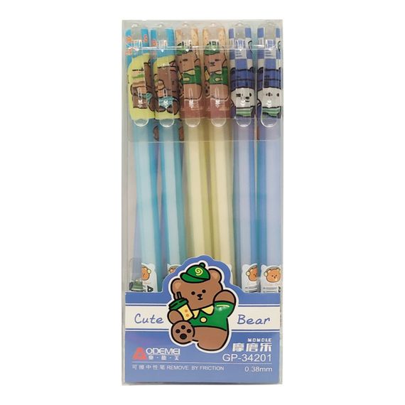 Ручка "пише-стирає" 34201 синій, упаковка 12 шт