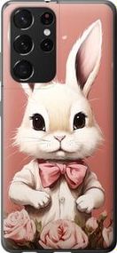 Чохол на Samsung Galaxy S21 Ultra (5G) Зайчик із пластику FCh_005568