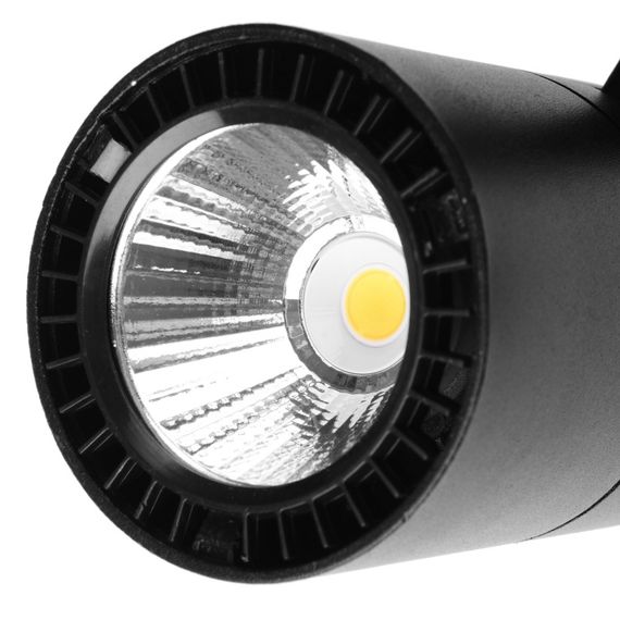 Светильник трековый поворотный LED KW-208/12W NW BK COB | Зображення 4