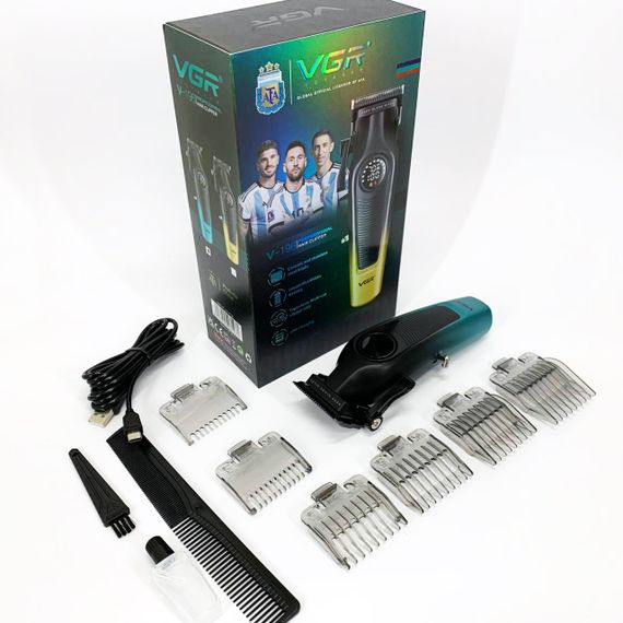 Акумуляторна машинка для стрижки VGR V-196 GREEN | Зображення 4