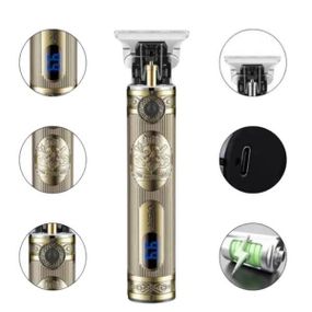 Тримір акумуляторний для стрижки волосся VGR V-948 Золотий