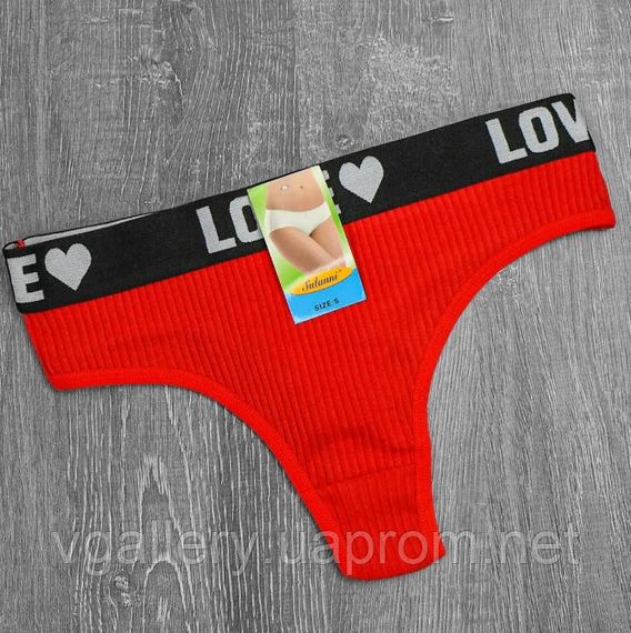 Женские трусики Love, женские трусики Лове, хлопковые женские трусики Премиум качества Красный