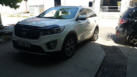 Дефлектор капота (EuroCap) для Kia Sorento UM 2015-2020 гг | Зображення 4