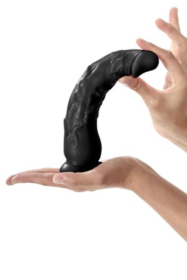 Фаллоимитатор с присоской Real Body - Real Justin Black, TPE, диаметр 4,2см sexstyle | Зображення 3