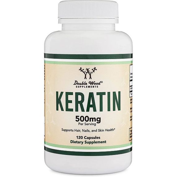 Комплекс для кожи, волос, ногтей Double Wood Keratin 500 mg (2 caps per serving) 120 Caps