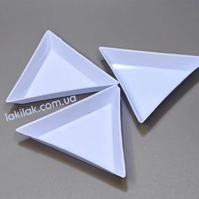 Пластиковый треугольник для страз и декора (голубой)