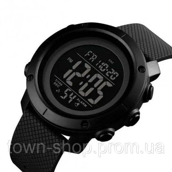 Часы наручные мужские SKMEI 1426BKBK BLACK-BLACK, часы тактические противоударные. Цвет: черный | Зображення 3