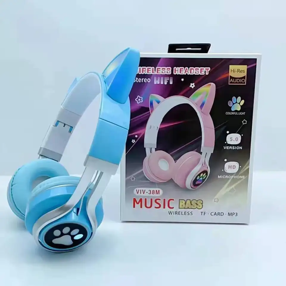 Бездротові Bluetooth-навушники з вушками з LED-підсвіткою | Зображення 4