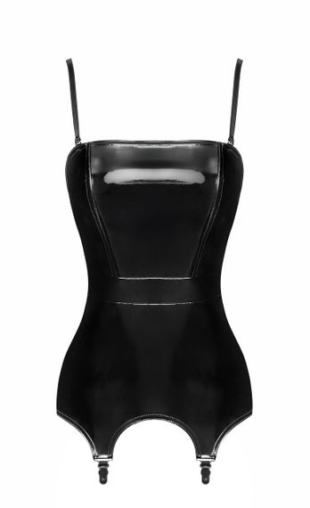 Корсет із підв'язками для панчіх Noir Handmade F381 Dominae Venom PVC corset-belt 3XL Sex Aura | Зображення 5