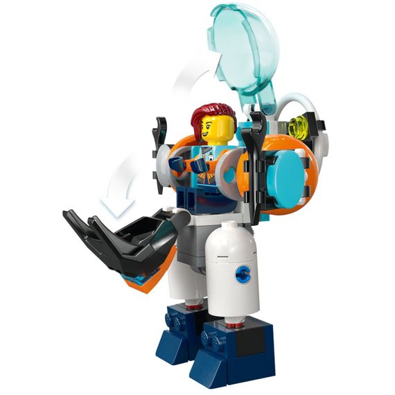 Конструктор LEGO City Глибоководний дослідницький підводний човен 842 деталей (60379) | Зображення 5