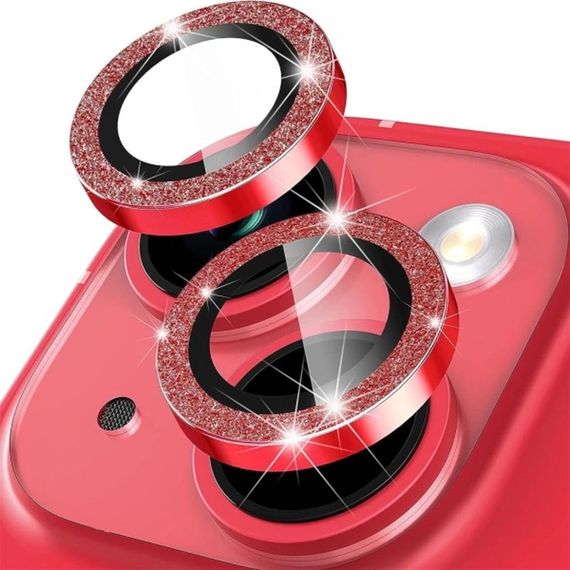 Захисне скло Metal Sparkles на камеру (в упак.) для Apple iPhone 15 (6.1") / 15 Plus (6.7") | Зображення 1