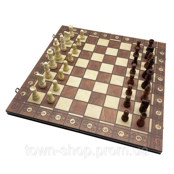 Набор настольных игр "Шахматы, нарды, шашки 3 в 1" Set1 NE-LG-11 игровое поле 40х40 см