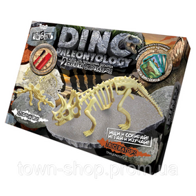 Игровой набор для проведения раскопок DP-01 DINO PALEONTOLOGY  в коробке Трицератопс