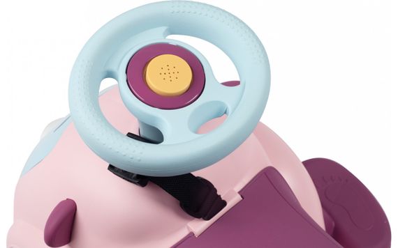 Дитяча pink машинка Маестро 3в1 зі звуковими ефектами для катання малюка | Зображення 7