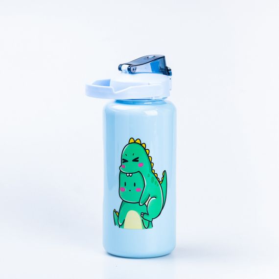 Набір багаторазових пляшок 3 в 1 Дракоша 0.3л 0.7л 2л Синій | Зображення 2