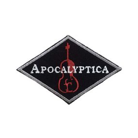 Нашивка на одежду (термо) Apocalyptica 105*70 мм Чорний