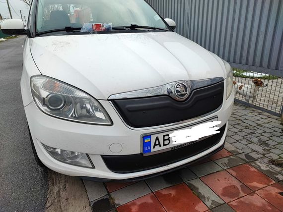 Зимова накладка на решітку (2011-2014, нижня) Глянцева для Skoda Roomster рр | Зображення 5