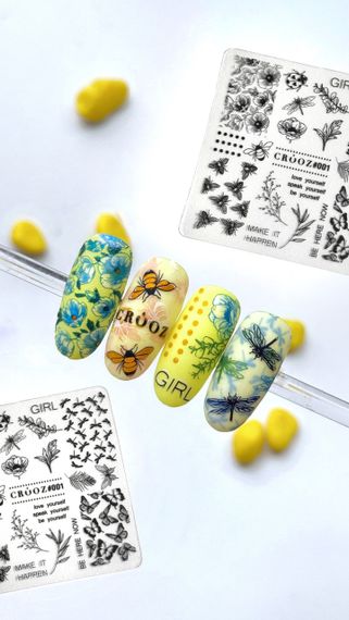 Пластина для стемпінгу Crooz 01 (6 х 6см) | Зображення 1