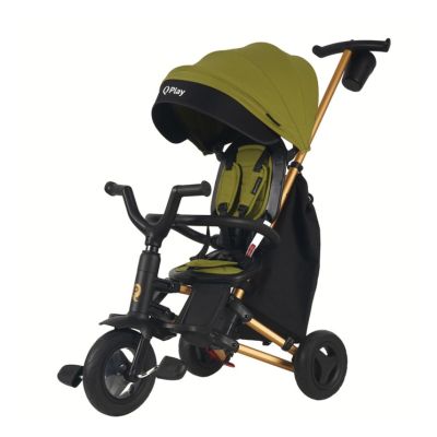Детский велосипед QPlay Nova складаний триколісний Military Green (S700-16NovaEvaMG)