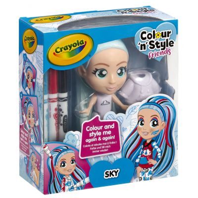 Набір для творчості Crayola Colour n Style Стильні дівчата Скай (918938.005) | Зображення 5