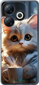 Чохол на Infinix Smart 8 Білий кіт "5646u-3431-2448"
