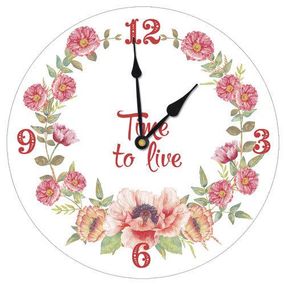Часы настенные круглые Time to live 36 см (CHR_K_15M050)