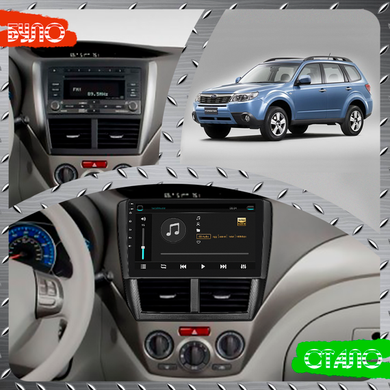 Штатная магнитола 9" Lesko для Subaru Forester III 2007-2011  4/64Gb/ 4G/ Wi-Fi/ CarPlay Premium Субару | Зображення 2