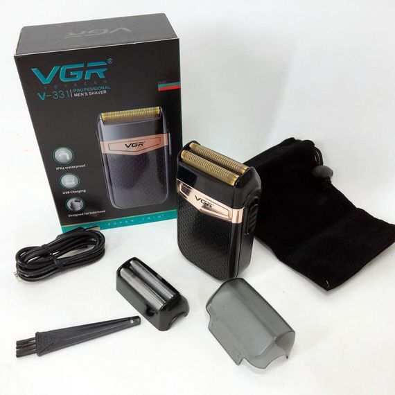 Електробритва з насадками для бороди VGR V-331, Бритва триммер для бороди, PD-493 Професійна електробритва. | Зображення 6