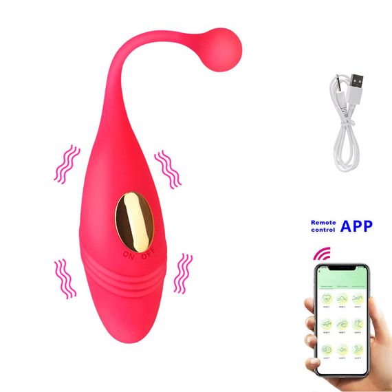 Вібро яйце APP Babydoll Віброяйце Червоний 887-3 (app)