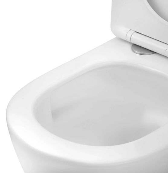 Унітаз підвісний безобідковий Kroner Harz WHI483632 TORNADO з сидінням (KH483632WHIT) (CV032967) | Зображення 7