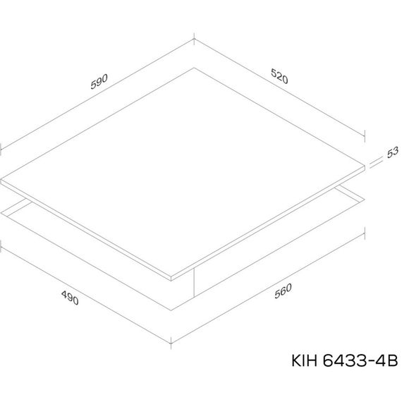 Варочная поверхность Kernau KIH 6433-4B | Зображення 1