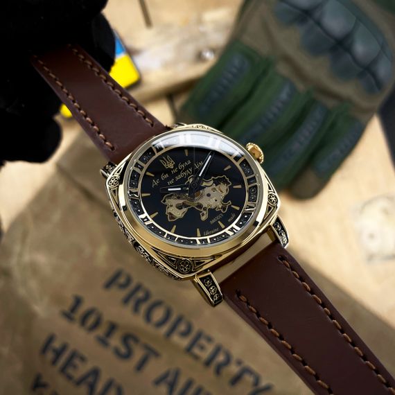 Жіночий годинник Awarder 021 Де би не була Gold-Black-Brown | Зображення 1