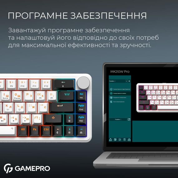 Клавіатура GamePro Asgard Valhalla MK210W Pro White | Зображення 9