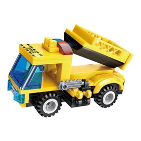 Детский Конструктор Qman 1408-1-8 транспорт, 76 дет Semi Trailer