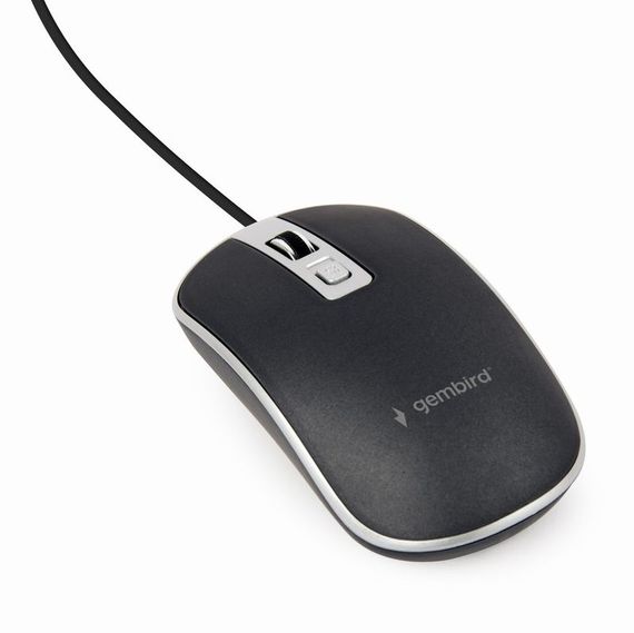 Оптична миша, MUS-4B-06-WS USB інтерфейс, чорно-сiра | Зображення 1