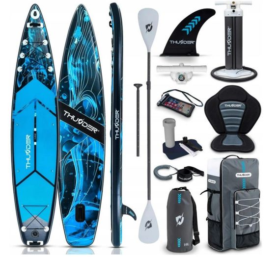 Надувна дошка SUP THUNDER BLUET 365 см з веслом | Зображення 7