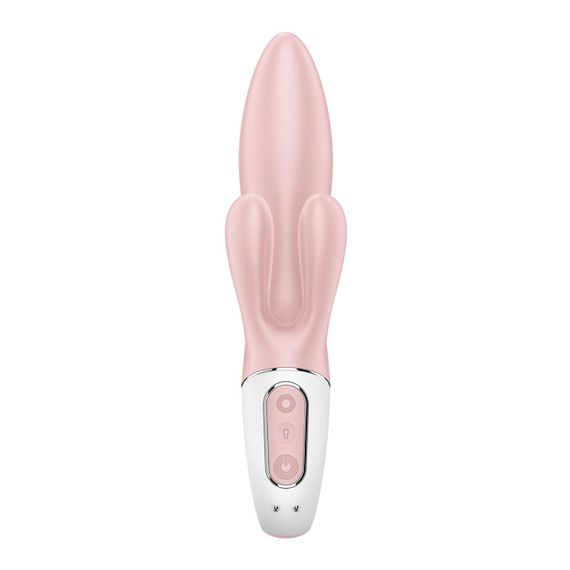Вібратор-кролик надувний Satisfyer Air Pump Bunny 3, 12 режимів, подвійний відросток Sex Aura | Зображення 3