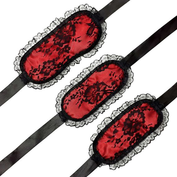 Мереживна маска на очі з наручниками Art of Sex – Mask and Handcuffs | Зображення 1