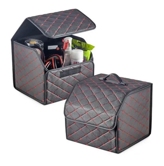 Органайзер автомобільний Primolux ORG-01 саквояж у багажник 31x31x28 см - Black/Red | Зображення 1
