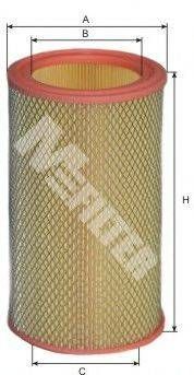 Фільтр повітряний CITROEN (вир-во M-filter) MFILTER A107 на RENAULT 18 седан (134_)