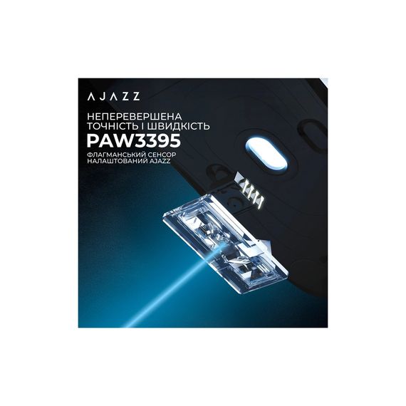 Мишка Ajazz AJ159PRO Wireless/Bluetooth/USB Charging Dock White (AJ159-PRO-W) | Зображення 5
