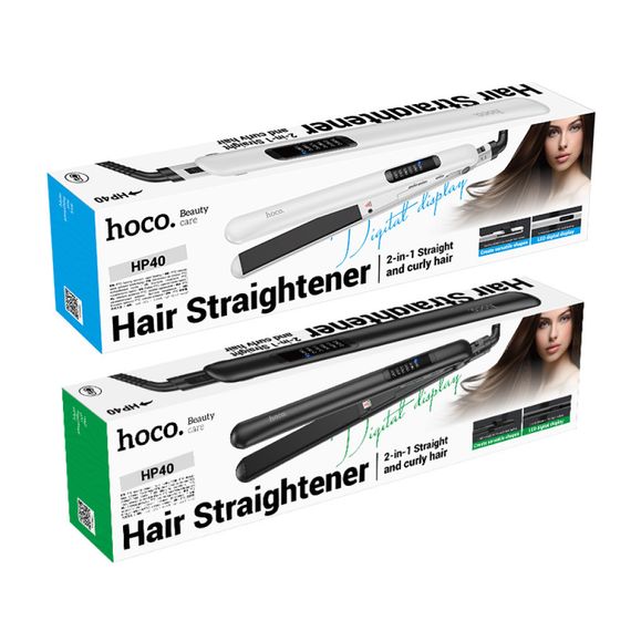 Выравниватель Hoco HP40 Straight and curly hair (120-230 ℃), плойка с регулировкой температуры | Зображення 1