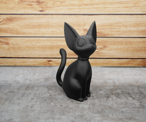Статуетка довговухий кошеня Чорний, 150