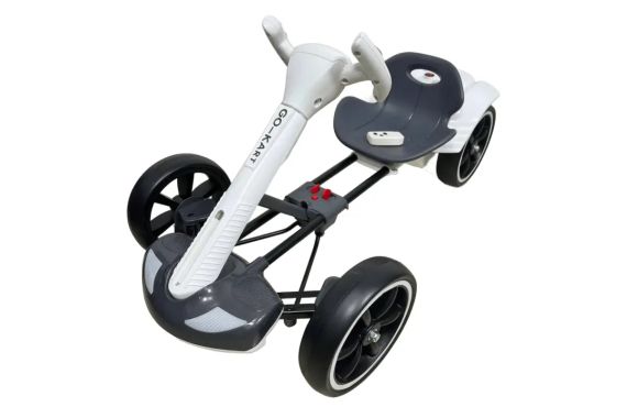 Электромобиль сложен с аккумулятором 6V 4.5Ah и скоростью до 6 км/ч/M-6072 Eco Koleso белый | Зображення 1