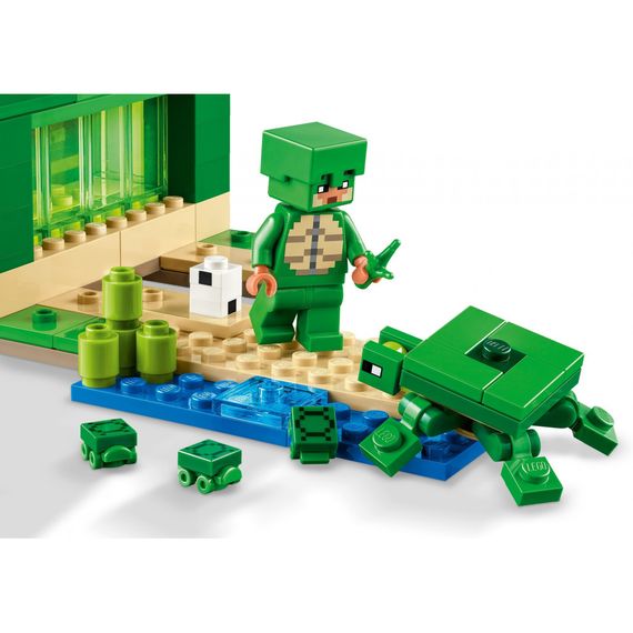 Конструктор LEGO Minecraft Пляжний будинок у формі черепахи 234 деталей (21254) | Зображення 6