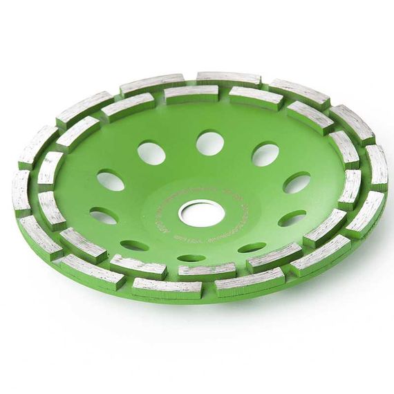 Чаша алмазная шлифовальная 180мм 16-18% Сегмент двухрядный APRO | Зображення 1
