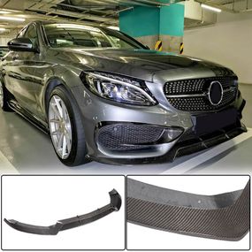 Передний спойлер Lip V1 для C43 AMG 2015-2019 Карбон для Mercedes C-сlass W205