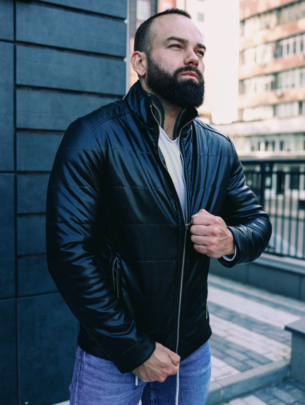 Кожанка чёрный S XL | Зображення 2