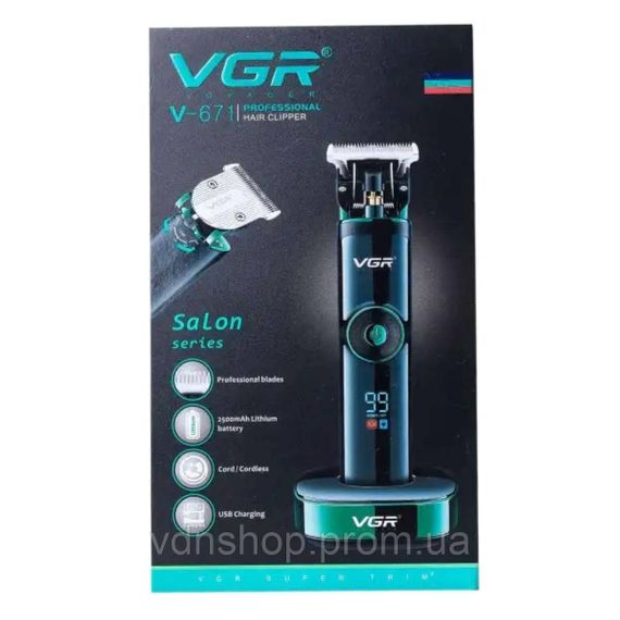 Машинка для стрижки VGR V-671 профессиональная с насадками | Зображення 8